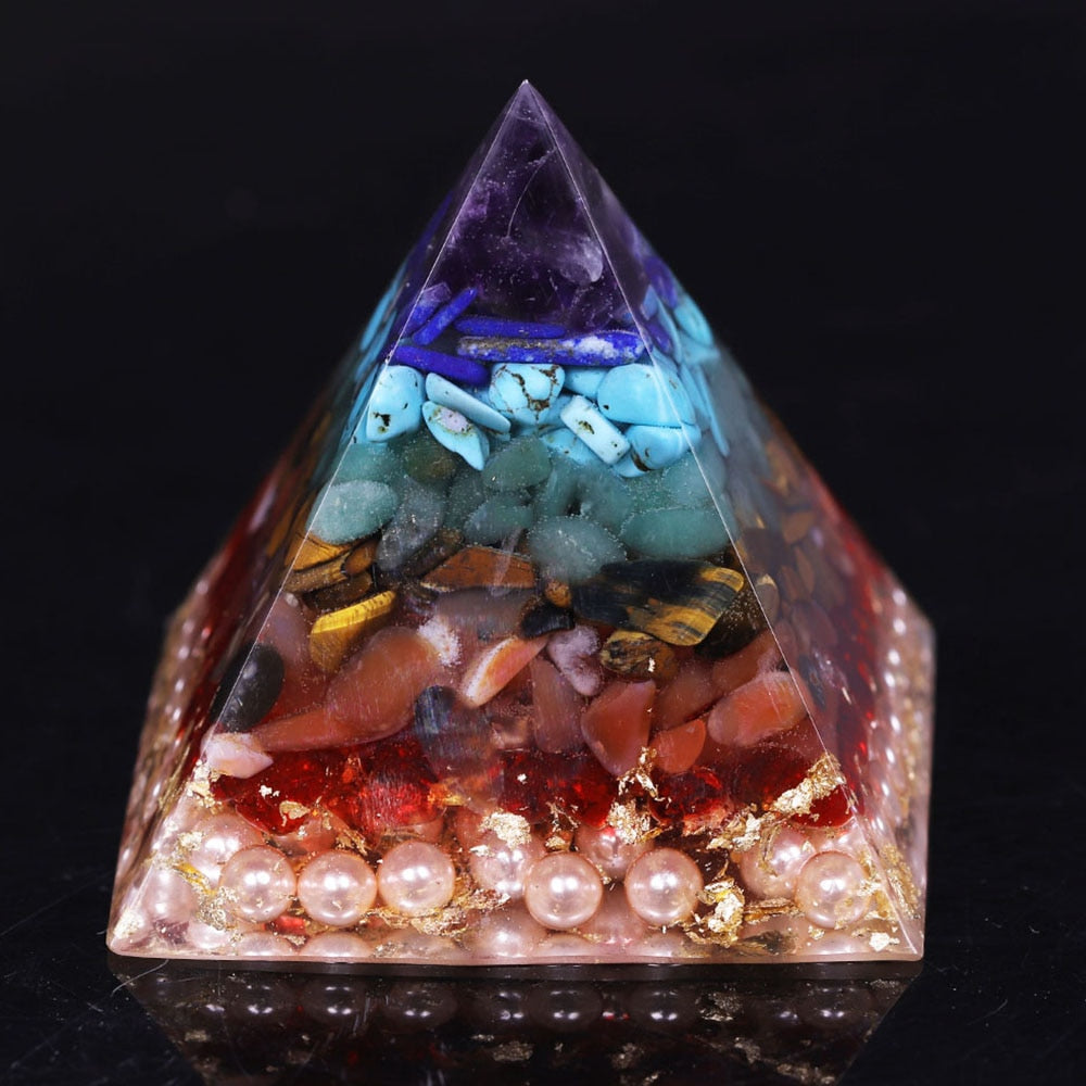 7 Chakra-Heilungs-Orgonitpyramide