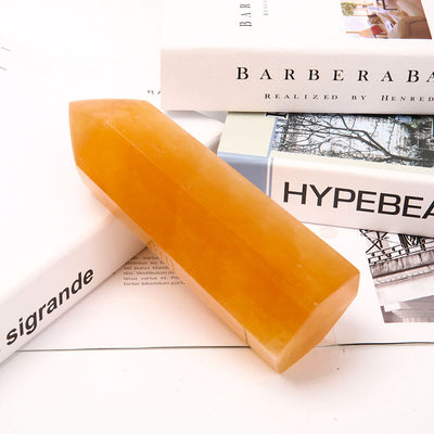 7-Zoll-Honigcalcit-Kristallturm zur Energieheilung