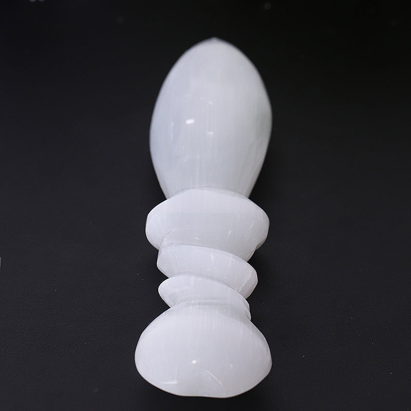7 Inch Selenite Crystal Dagger for Meditation & Healing