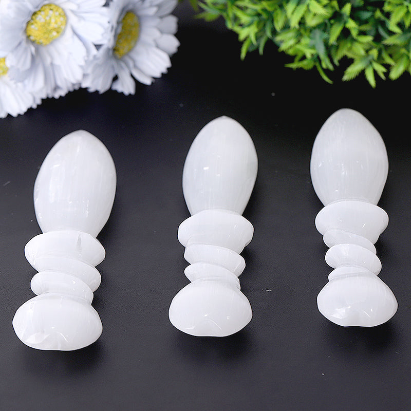 7 Inch Selenite Crystal Dagger for Meditation & Healing