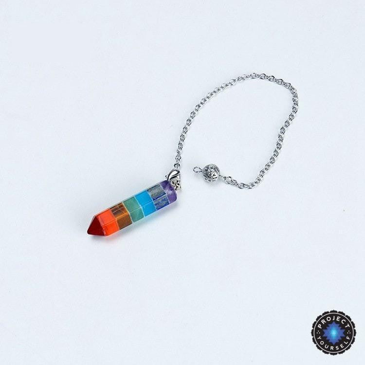 Chakra Balancing Pendulum with Gemstone Crystals