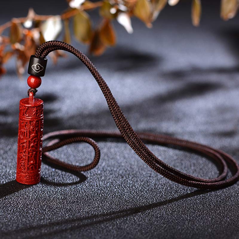 50cm Cinnabar Mantra Concentration String Necklace