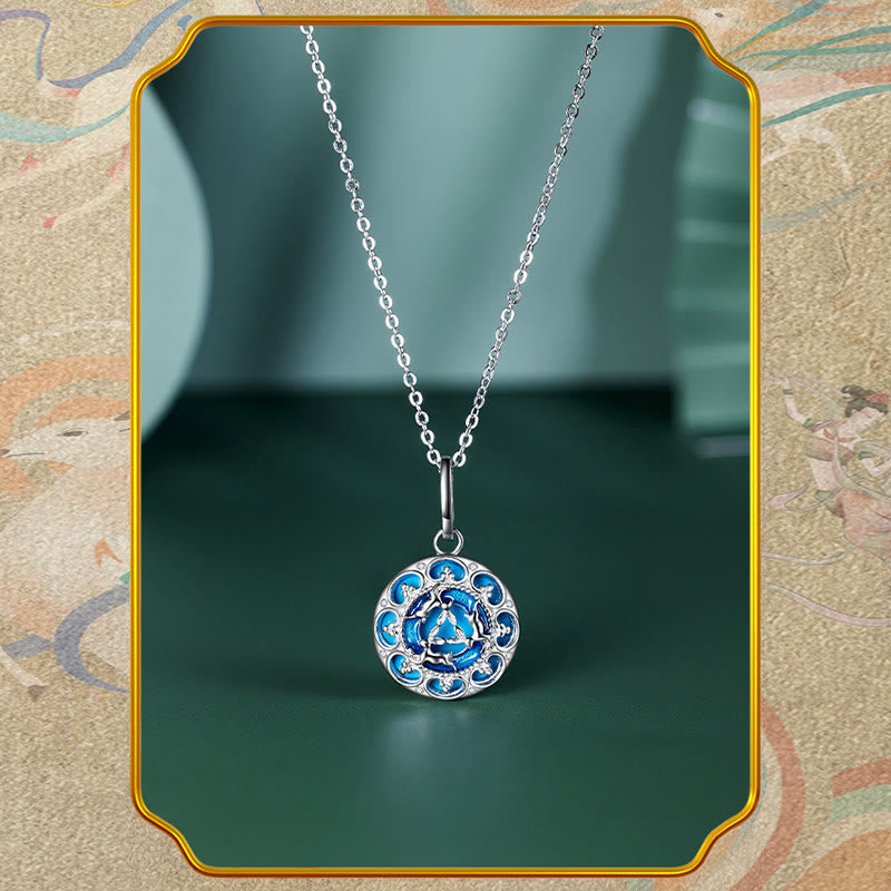 925 Sterling Silver Turquoise Balance Necklace Pendant