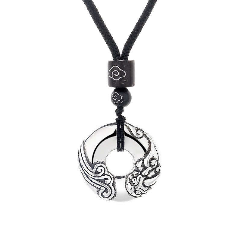Copper Pixiu Peace Buckle Necklace for Wealth & Luck