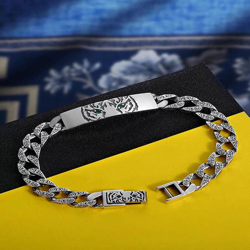18cm Copper Tang Dynasty Flower Luck Chain Bracelet