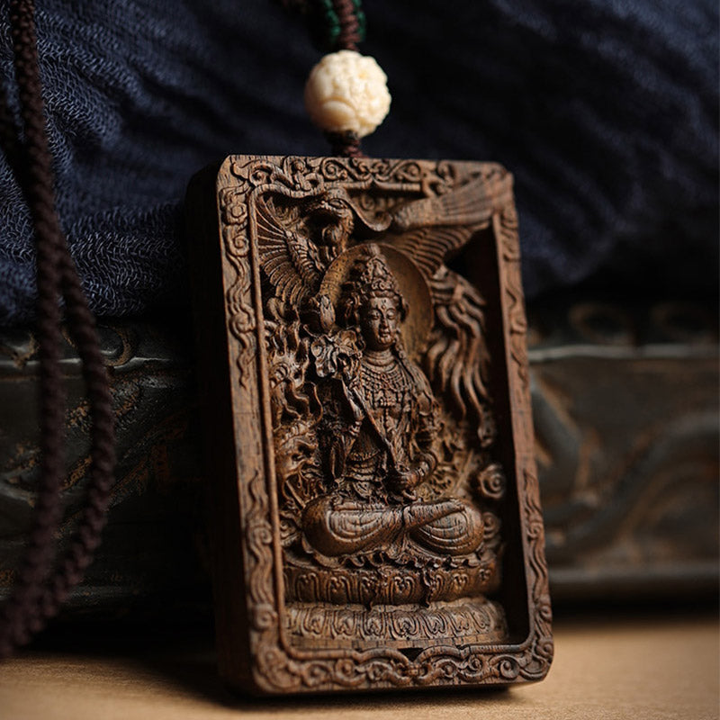 Chinesisches Sternzeichen Adlerholz PiXiu Drache Frieden Halskette Anhänger