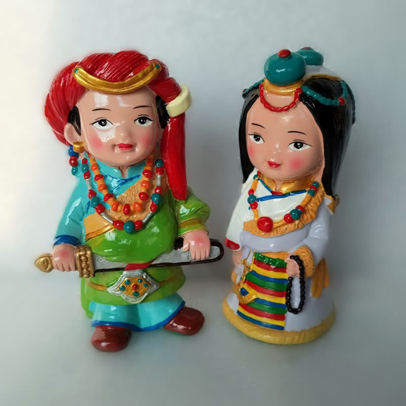 11 cm handbemaltes tibetisches spirituelles Figuren-Ornament