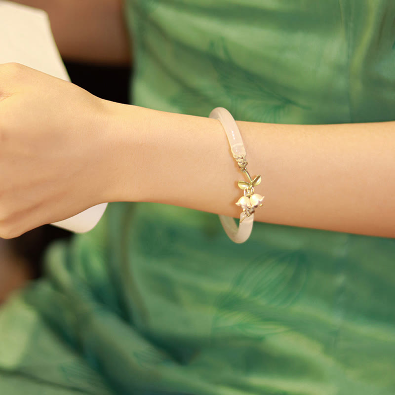 Lily of the Valley Spiritual Strength Bracelet Bangle