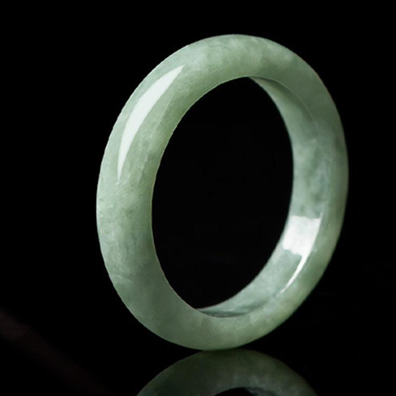 Natürlicher Jade-Ring für Wohlstand und Fülle | Größen 16–21 mm