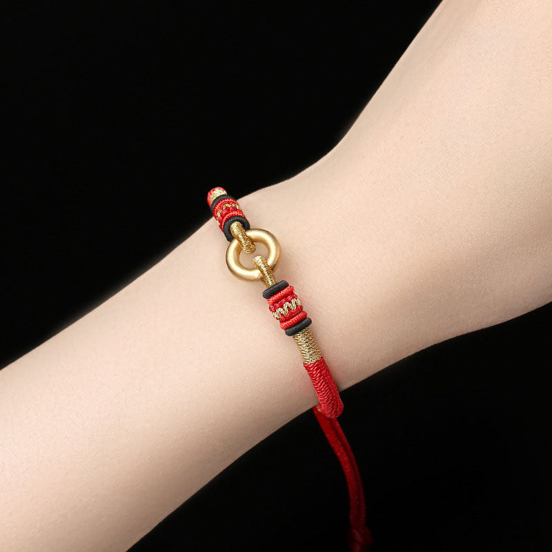 Unisex Red String Bracelet with Silver 999 for Protection and Luck