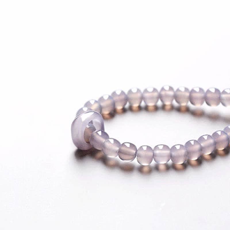 Amethyst Meditation Bracelet Natural Crystal Healing 15.5cm
