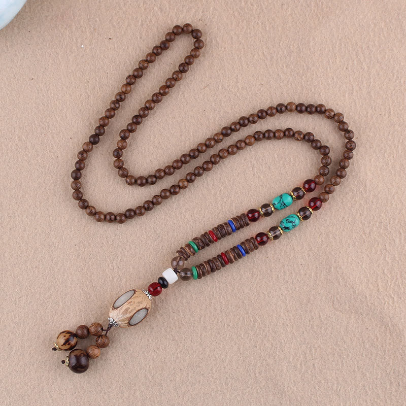 Wenge Wood Elephant Necklace for Protection & Wisdom