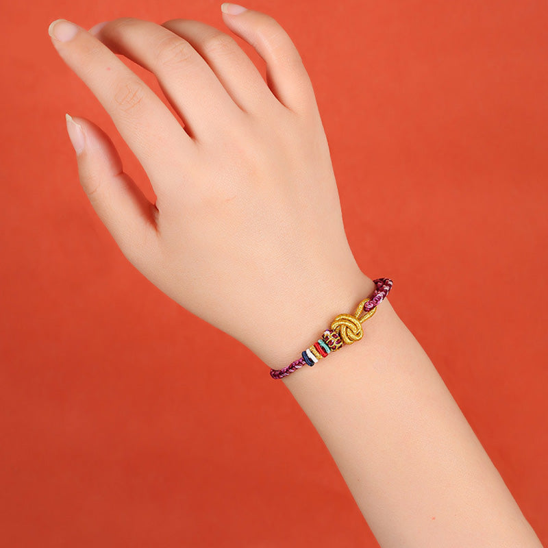 Colorful Dunhuang Protection Rope Bracelet for Spiritual Balance