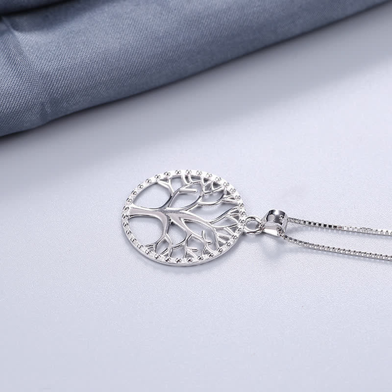 925 Sterling Silver Tree of Life Necklace for Protection & Calm