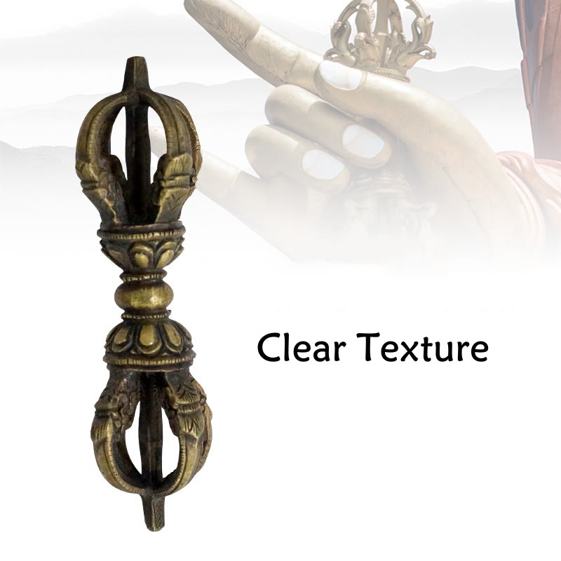 Nepal Handgefertigtes Kupfer Vajra Dorje Meditationskraft Dekor