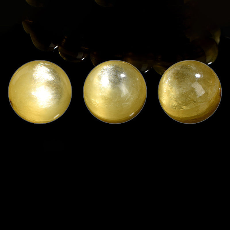 Golden Lepidolite Spiritual Bracelet for Protection & Prosperity