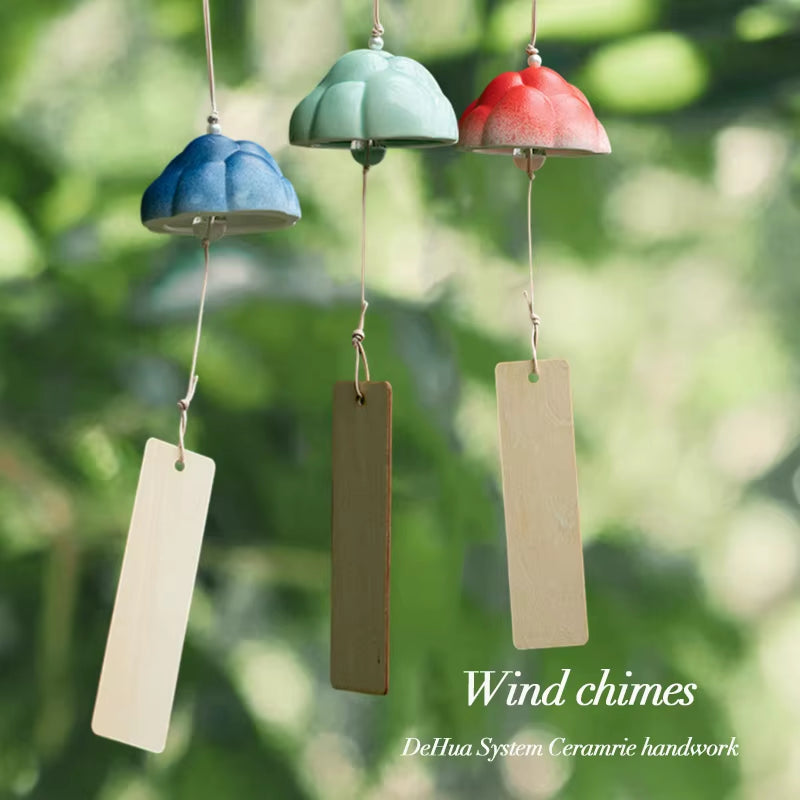 Wind Chime Ornament Cute Mountain Shape Wind Chime Hanging Pendant Home Door Window Eaves Lucky Wind Chime Hnaging Decor 풍경 종