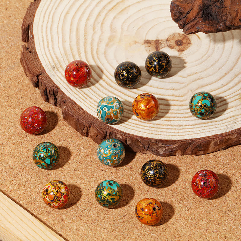 Spiritual Natural Lacquer Beads Calm Bracelet 16mm