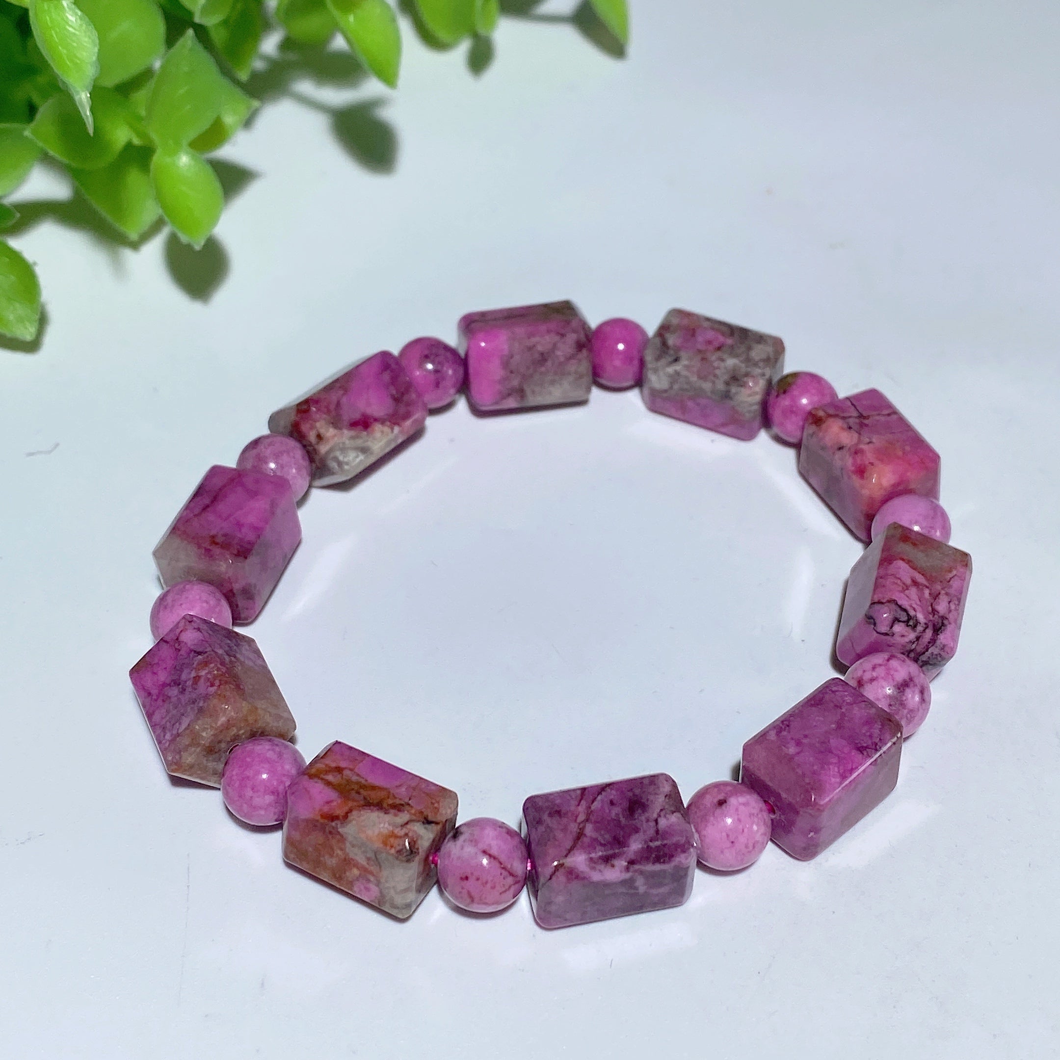 7mm to 13mm Pink Calcite Spiritual Healing Bracelet