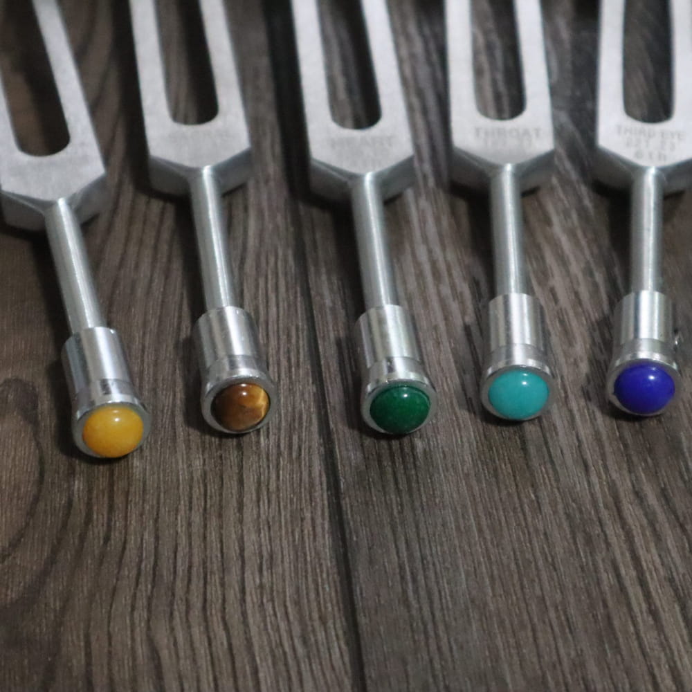 7pc Chakra Tuning Fork Set - Includes Allen Wrench - On sale