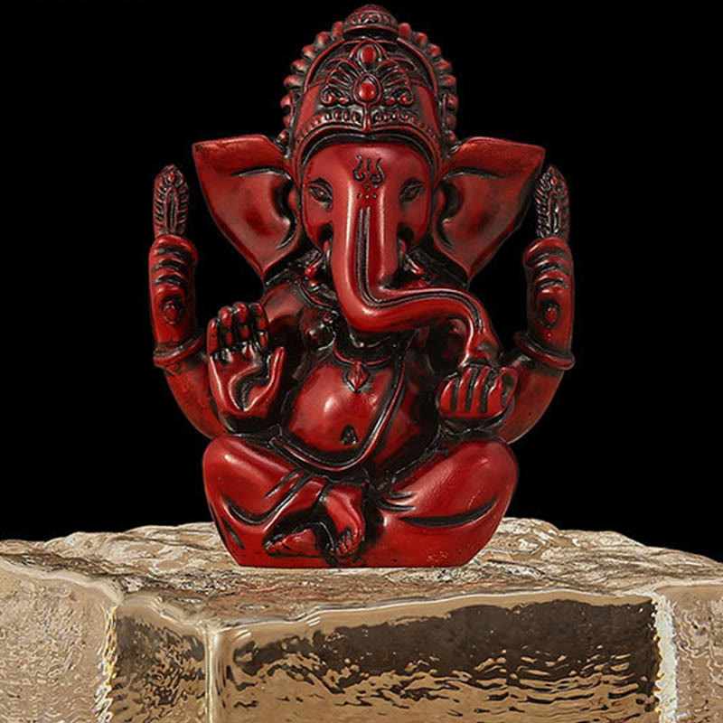 8,5 cm große goldene Ganesh-Statue für die spirituelle Transformation zu Hause