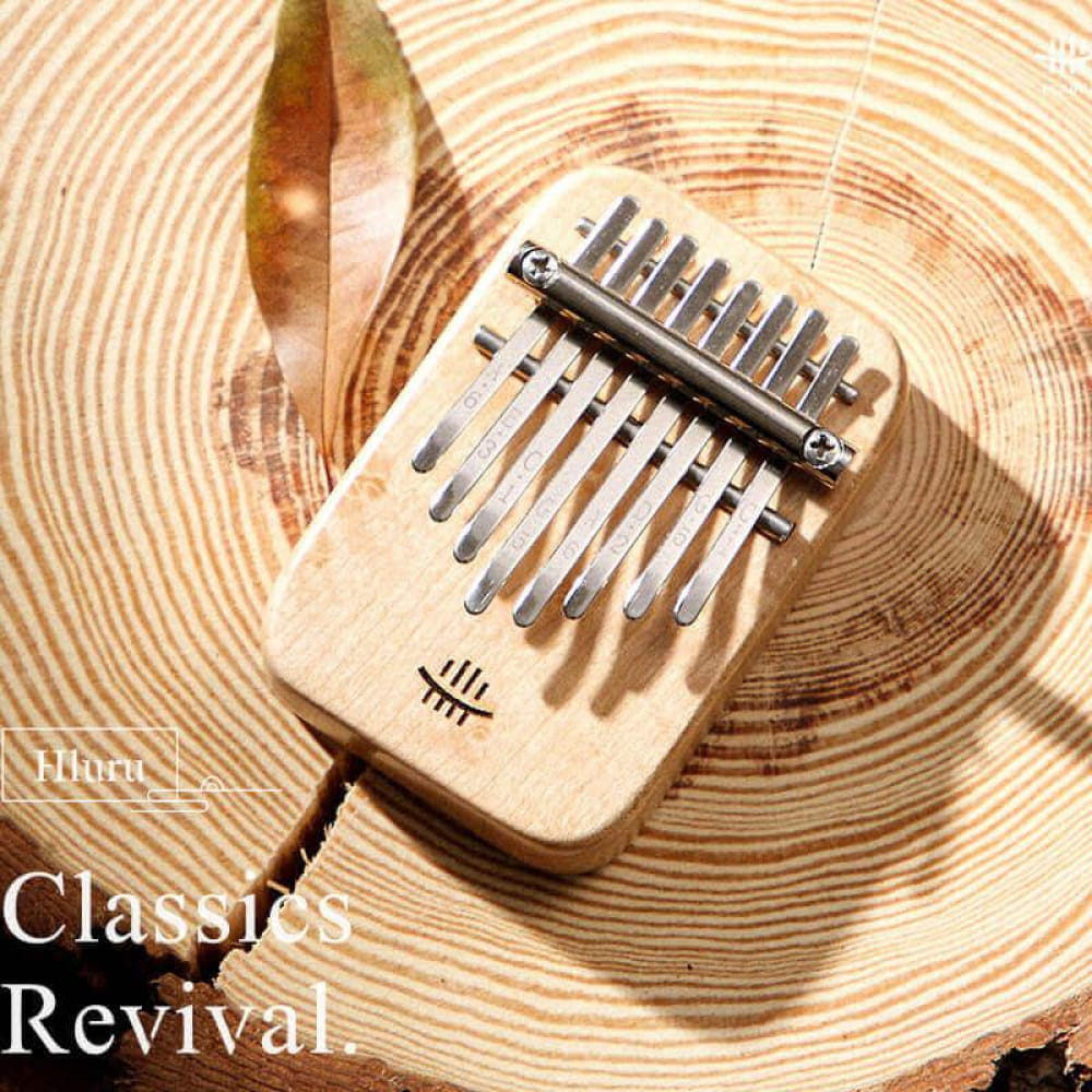 8 Key Maple C Tone Kalimba Thumb Piano Compact Design - 8 Keys / Maple / Ore Metal Piano Keyboard