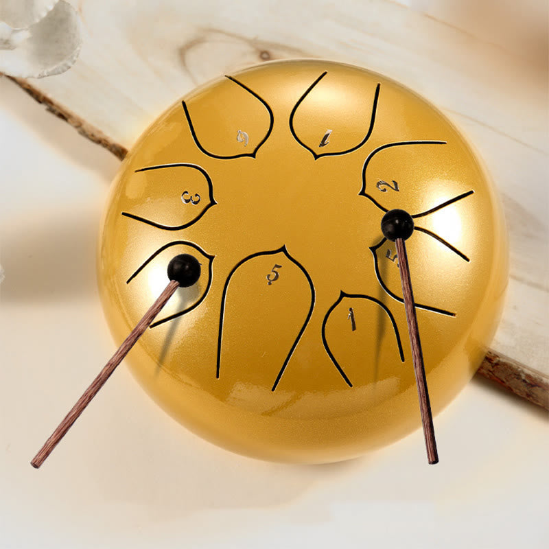 8-töniges Steel Tongue Drum Kit für Meditation und Klangheilung