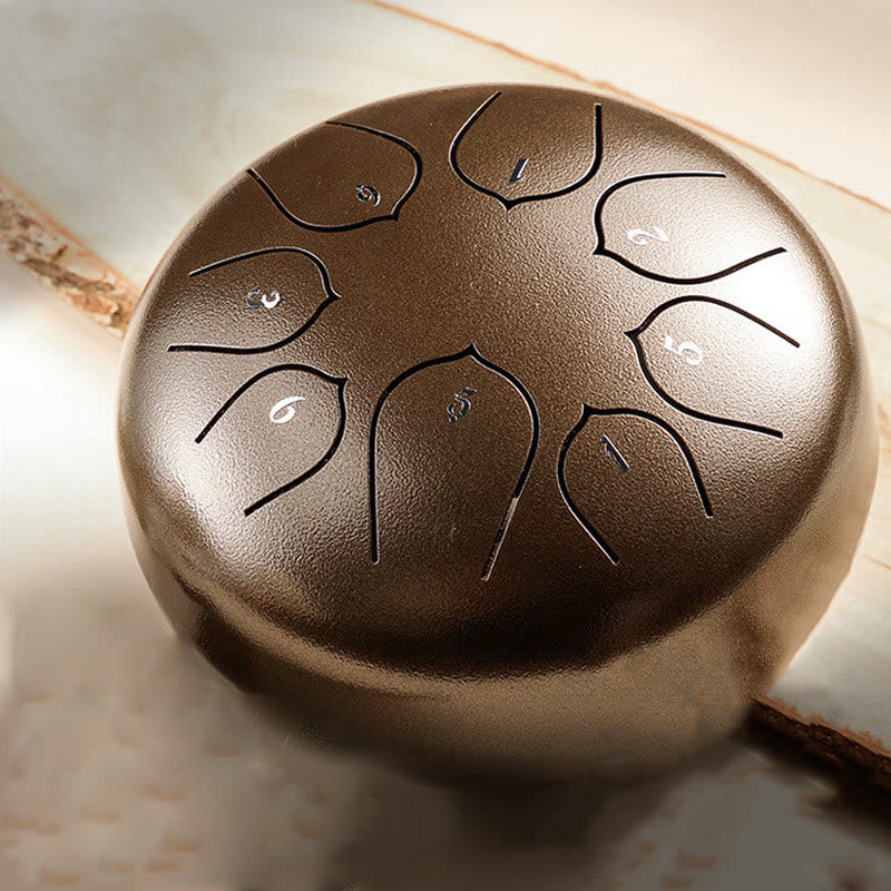 8-töniges Steel Tongue Drum Kit für Meditation und Klangheilung