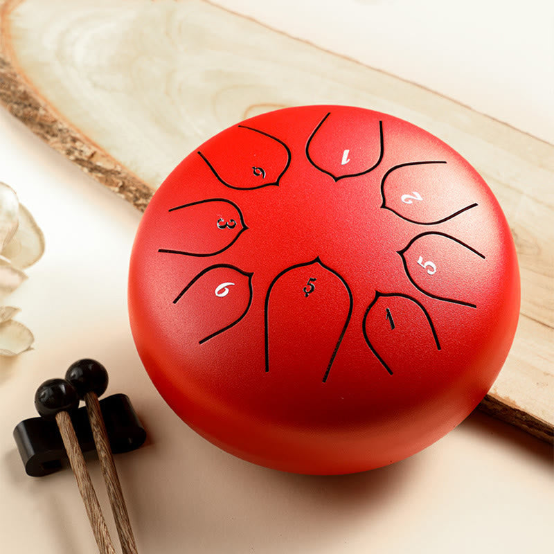 8-töniges Steel Tongue Drum Kit für Meditation und Klangheilung