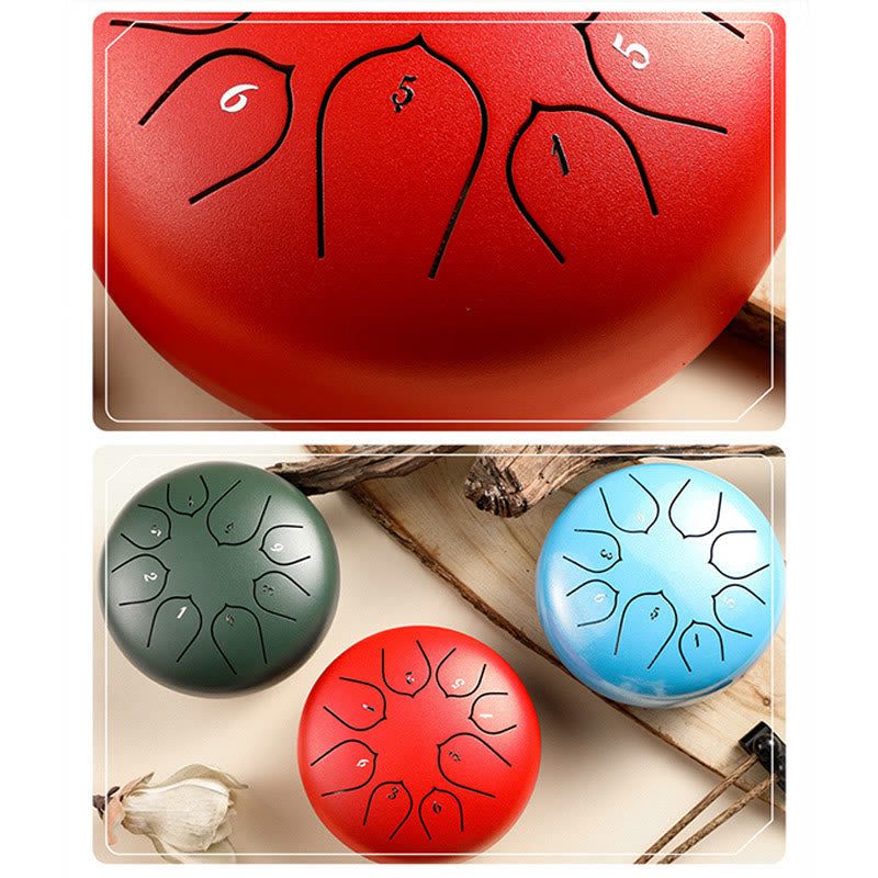 8-töniges Steel Tongue Drum Kit für Meditation und Klangheilung