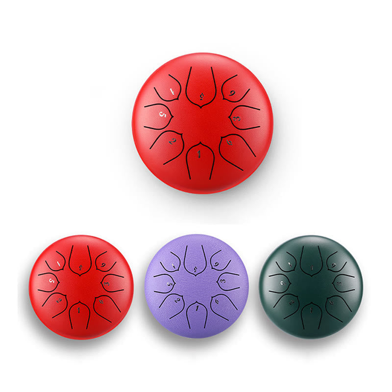 8-töniges Steel Tongue Drum Kit für Meditation und Klangheilung