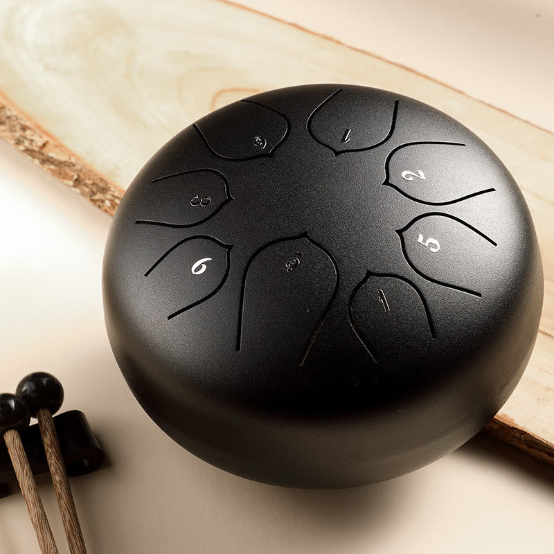 8-töniges Steel Tongue Drum Kit für Meditation und Klangheilung