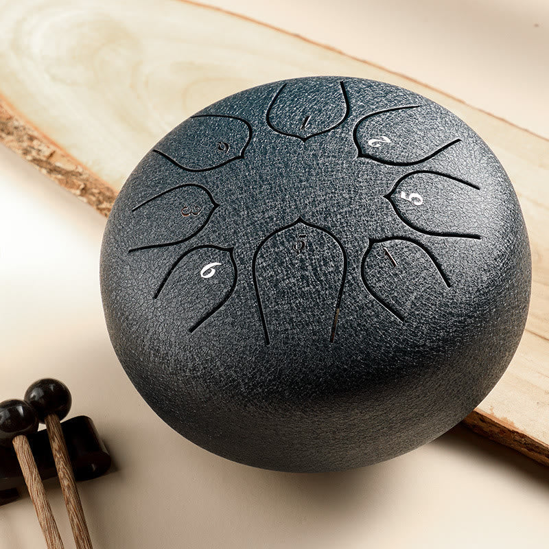 8-töniges Steel Tongue Drum Kit für Meditation und Klangheilung