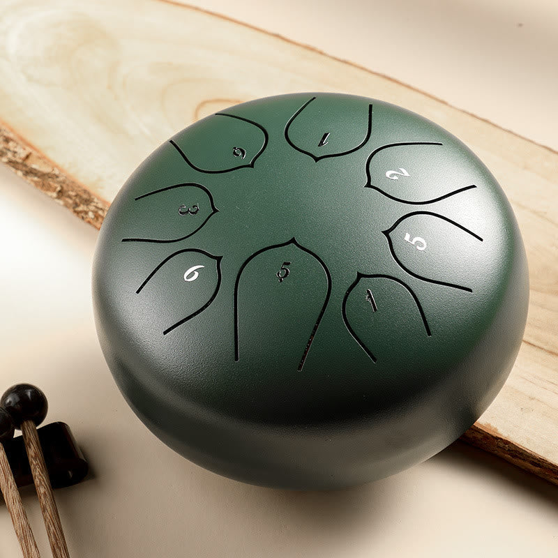 8-töniges Steel Tongue Drum Kit für Meditation und Klangheilung