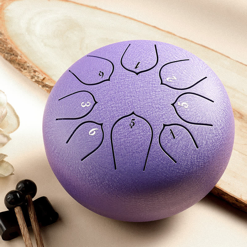 8-töniges Steel Tongue Drum Kit für Meditation und Klangheilung