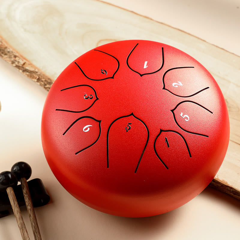 8-töniges Steel Tongue Drum Kit für Meditation und Klangheilung