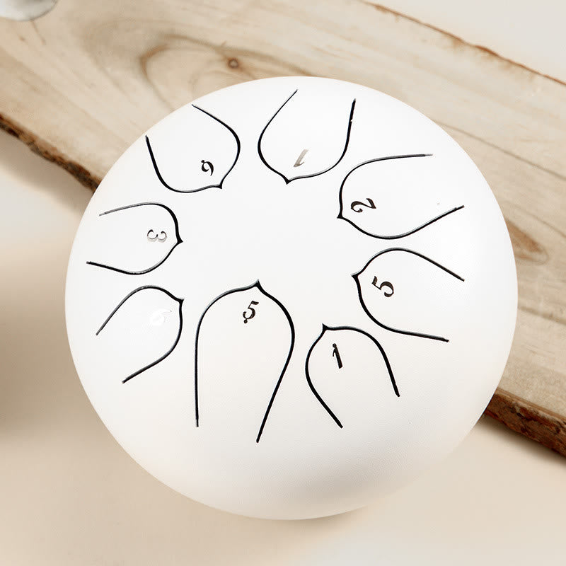 8-töniges Steel Tongue Drum Kit für Meditation und Klangheilung