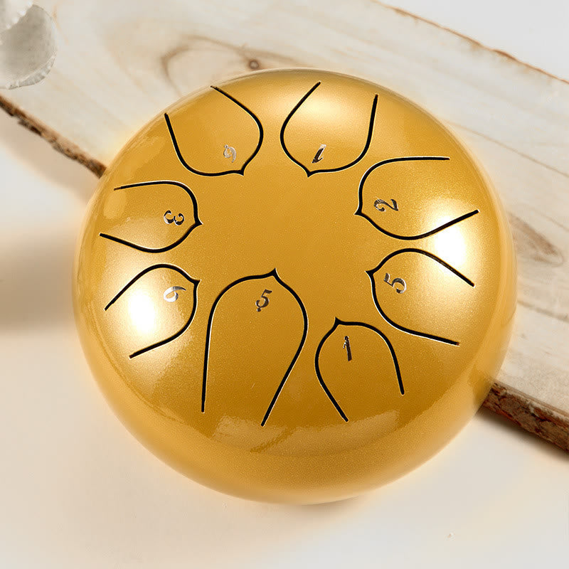 8-töniges Steel Tongue Drum Kit für Meditation und Klangheilung