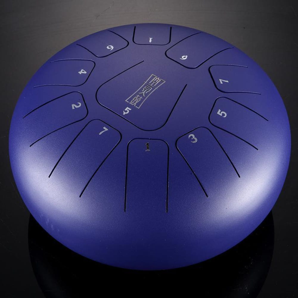 8’ Square Steel Tongue Drum 11 Notes in F Key - 8 Inches/11 Notes (F Key) / Purple / Purple Steel