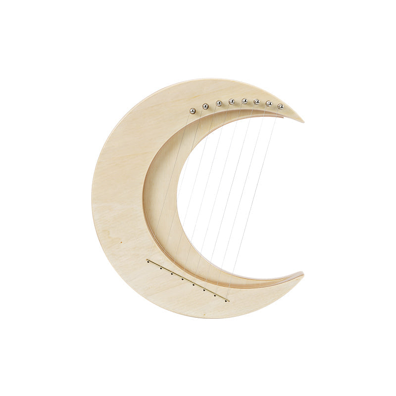 8-saitiges Mini-Lyrharfeninstrument – ​​Halbmond-Design