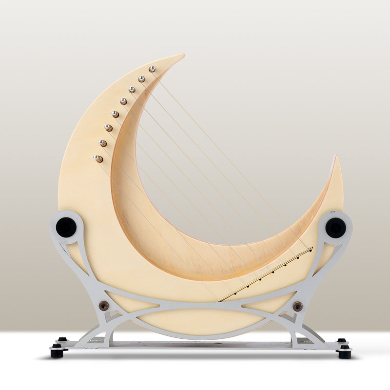 8-saitiges Mini-Lyrharfeninstrument – ​​Halbmond-Design