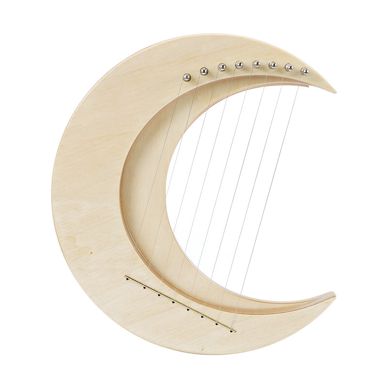 8-saitiges Mini-Lyrharfeninstrument – ​​Halbmond-Design