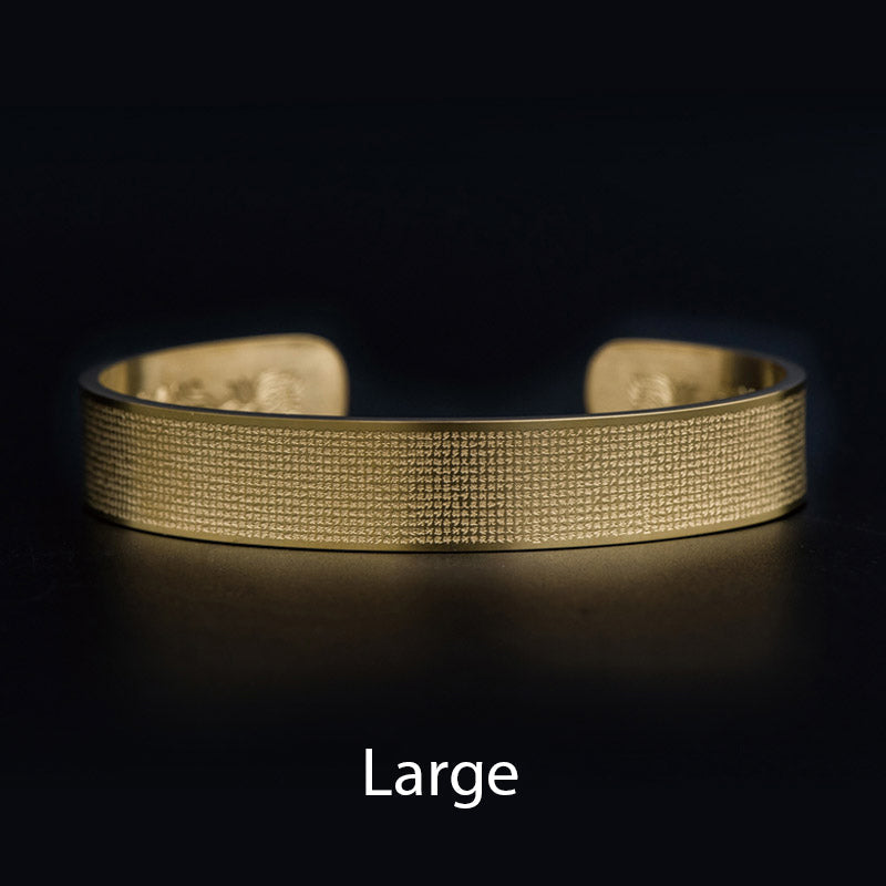 Unisex Titanium Steel Spiritual Bracelet with Shurangama Mantra