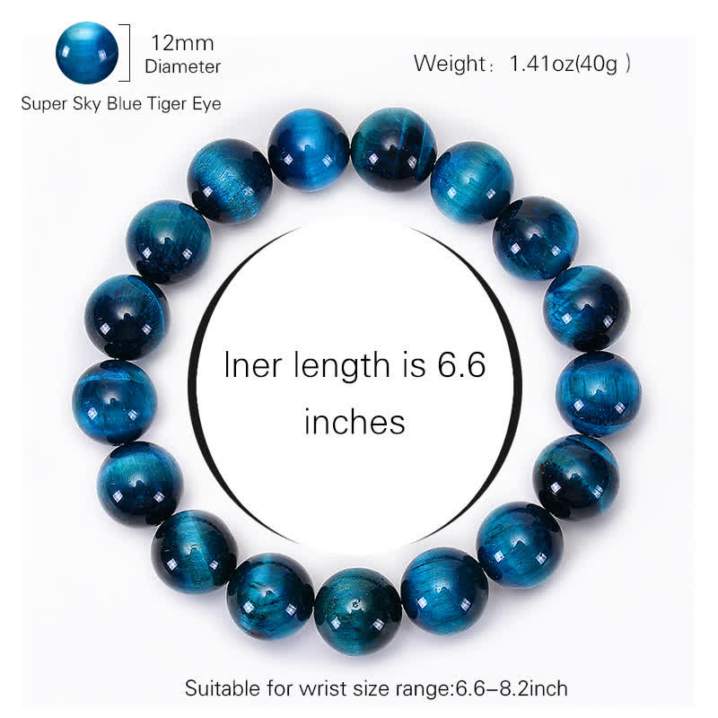 Blue Multi-Size Tiger Eye Protection Bracelet
