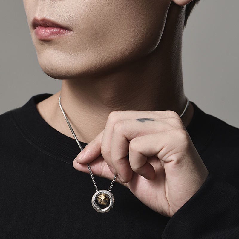 Kupferne Mobius-Glücksperlen-Halskette für Wohlstand