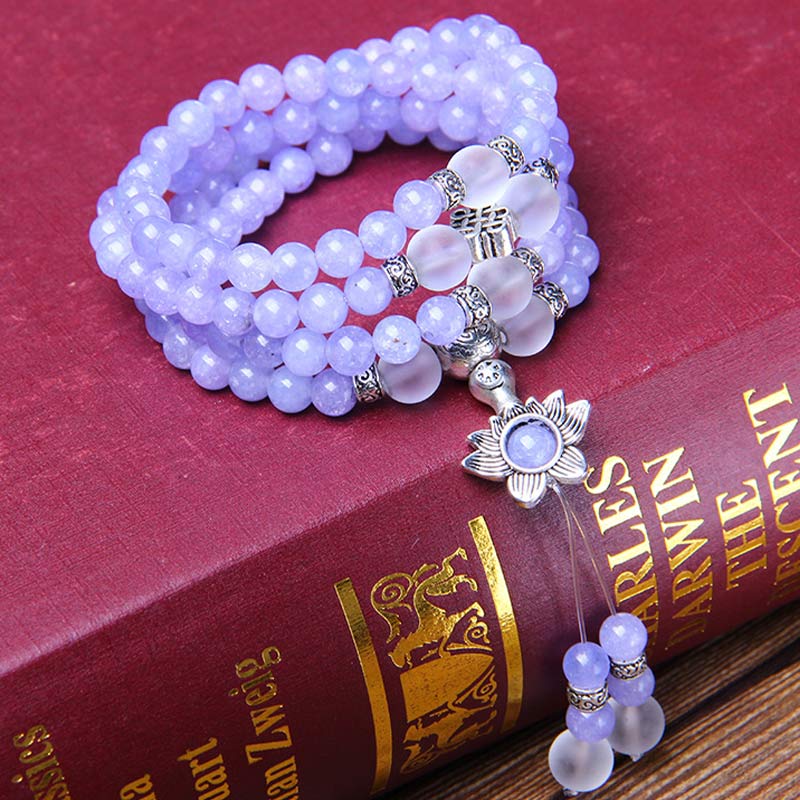 Purple Jasper Strength Bracelet Mala 108 Beads