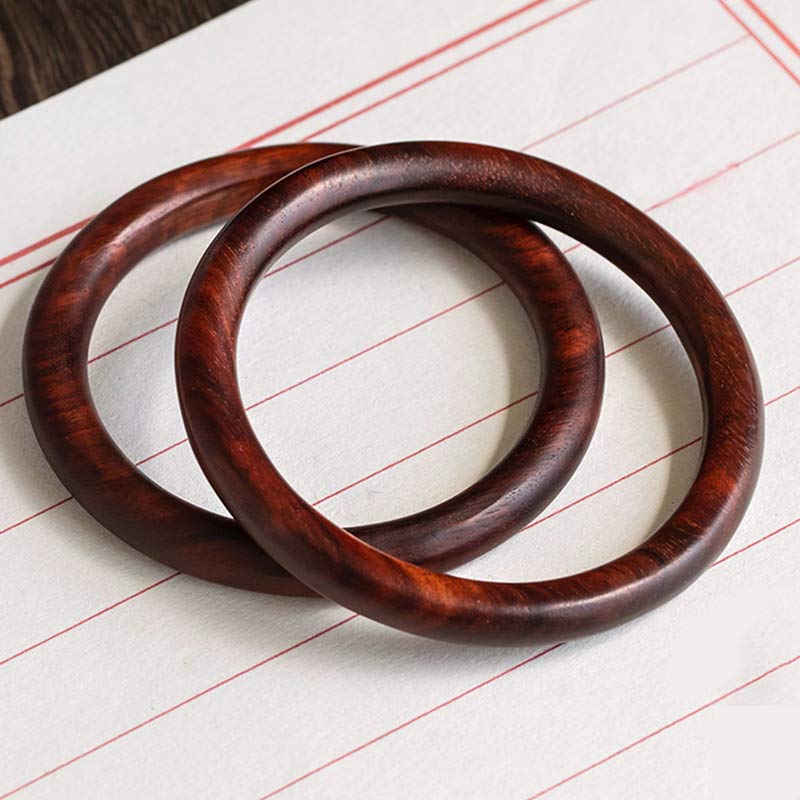 Unisex Small Leaf Red Sandalwood Protection Bracelet 54mm