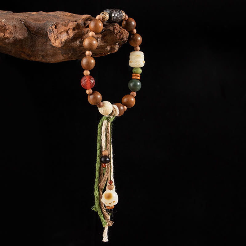 Lightning Strike Wood Spiritual Protection Bracelet 10mm