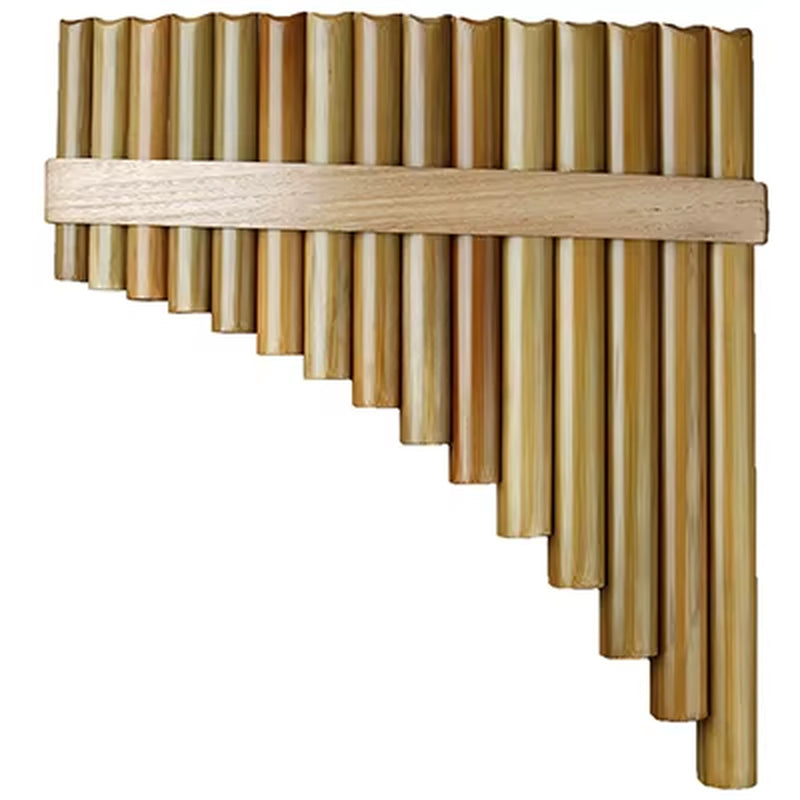 Chinese Traditional Musical Instrument, Natural Bamboo Flute, High Quality, 15 Pipes, G Key, Woodwind