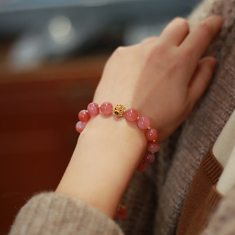 Yanyuan Agate Lotus Flower Enlightenment Bracelet